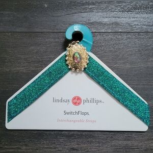 Lindsay Phillips Switchflops Teal Glitter